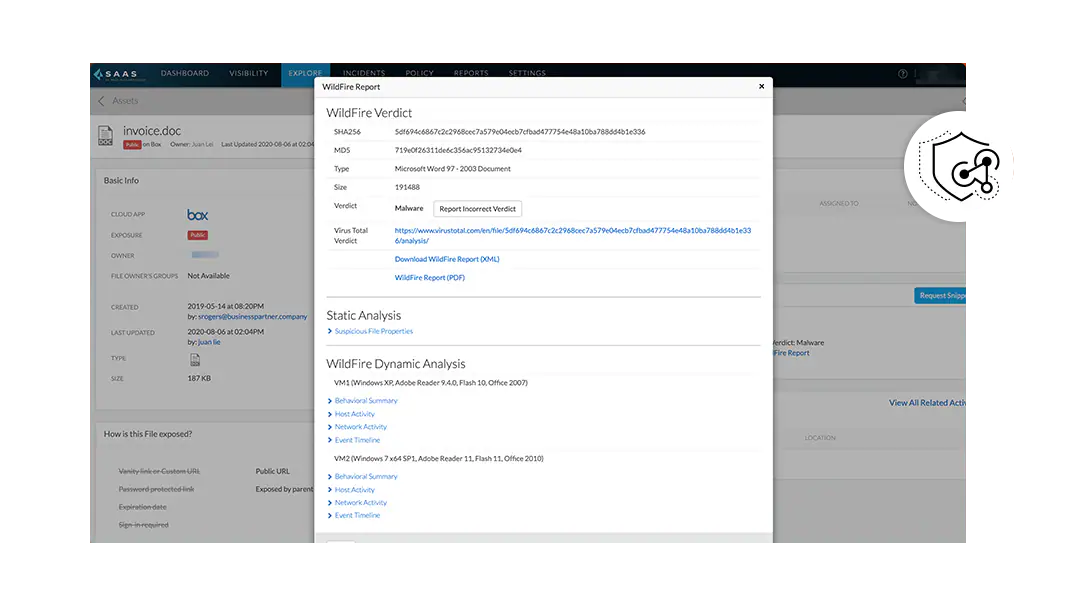 Prevenzione delle minacce tramite modelli di apprendimento automatico inline