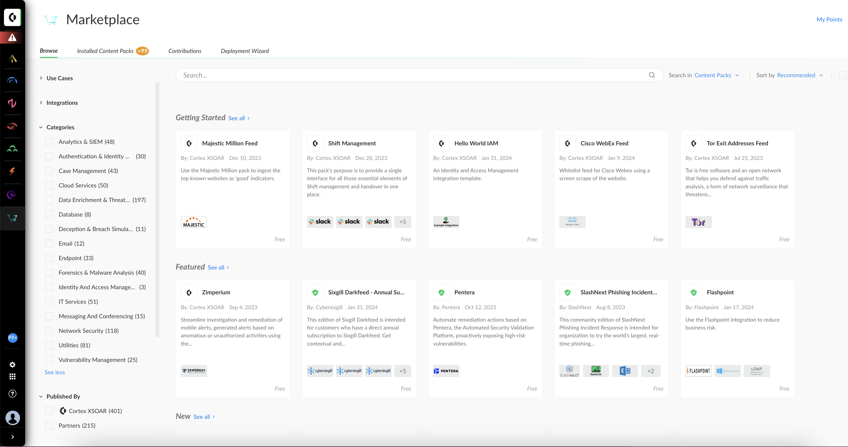 Possibilità di sfruttare l'ecosistema SOAR più ampio del settore