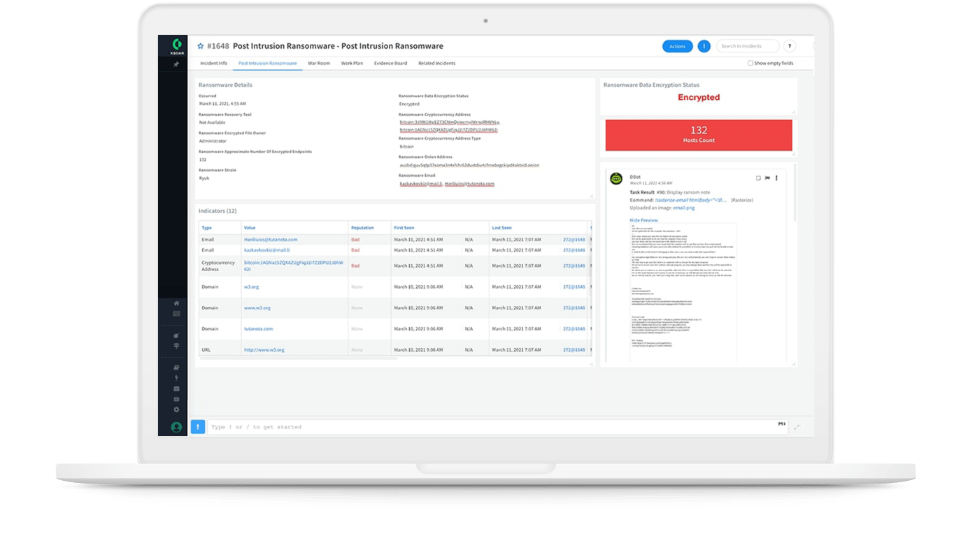 Esempio di caso d'uso: risposta rapida alle violazioni