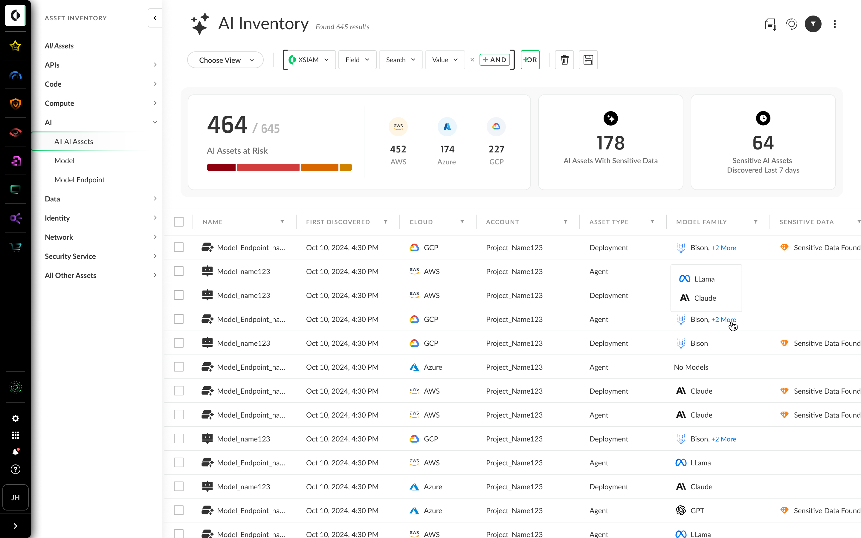 Proteggi e controlla l'infrastruttura, l'utilizzo e i dati IA