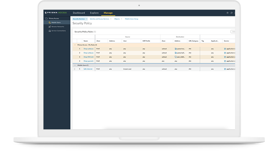SSE utilizza FWaaS per aggregare il traffico da più fonti, sia locali che nel cloud.