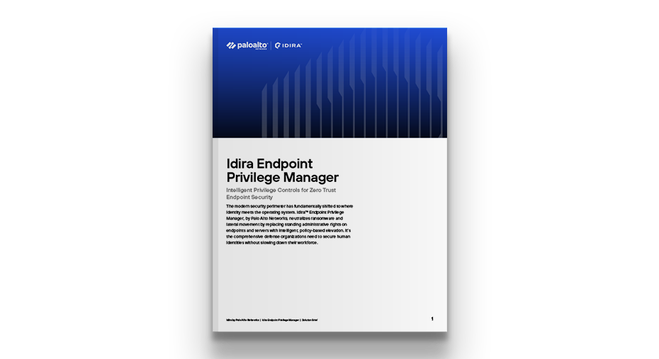 Sintesi della soluzione Idira Endpoint Privilege Manager