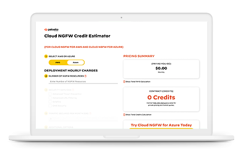 Cloud NGFW Credits Estimator