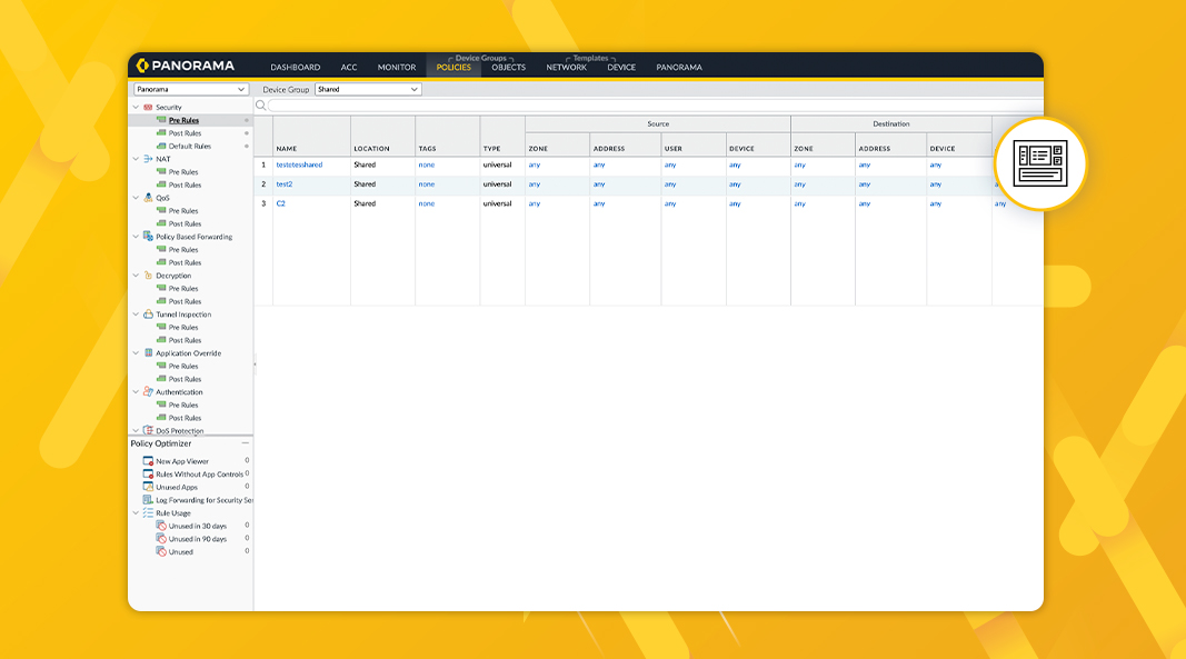 Mantieni la coerenza delle regole dei firewall in tutta la rete