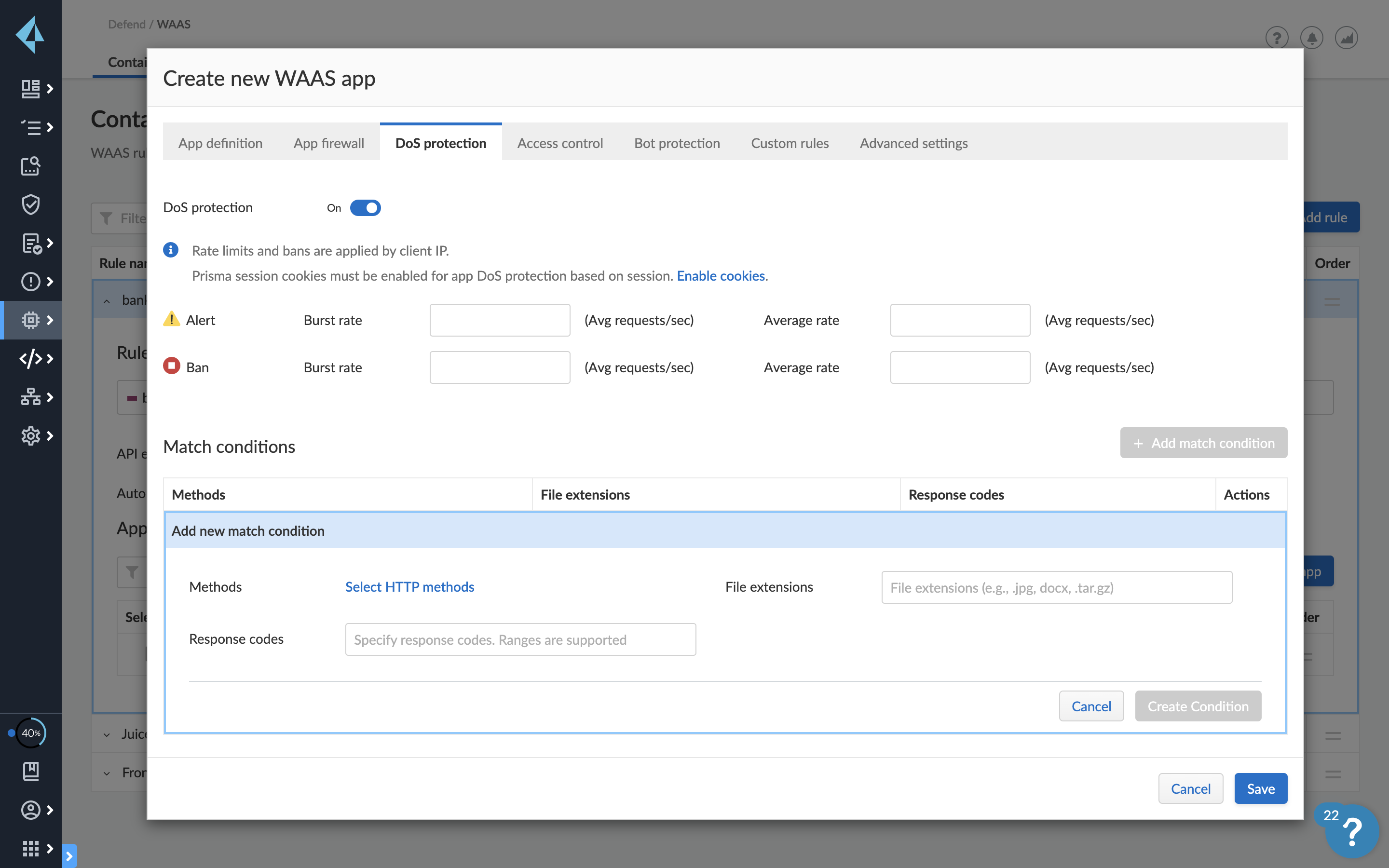 Protezione delle applicazioni dagli attacchi DoS