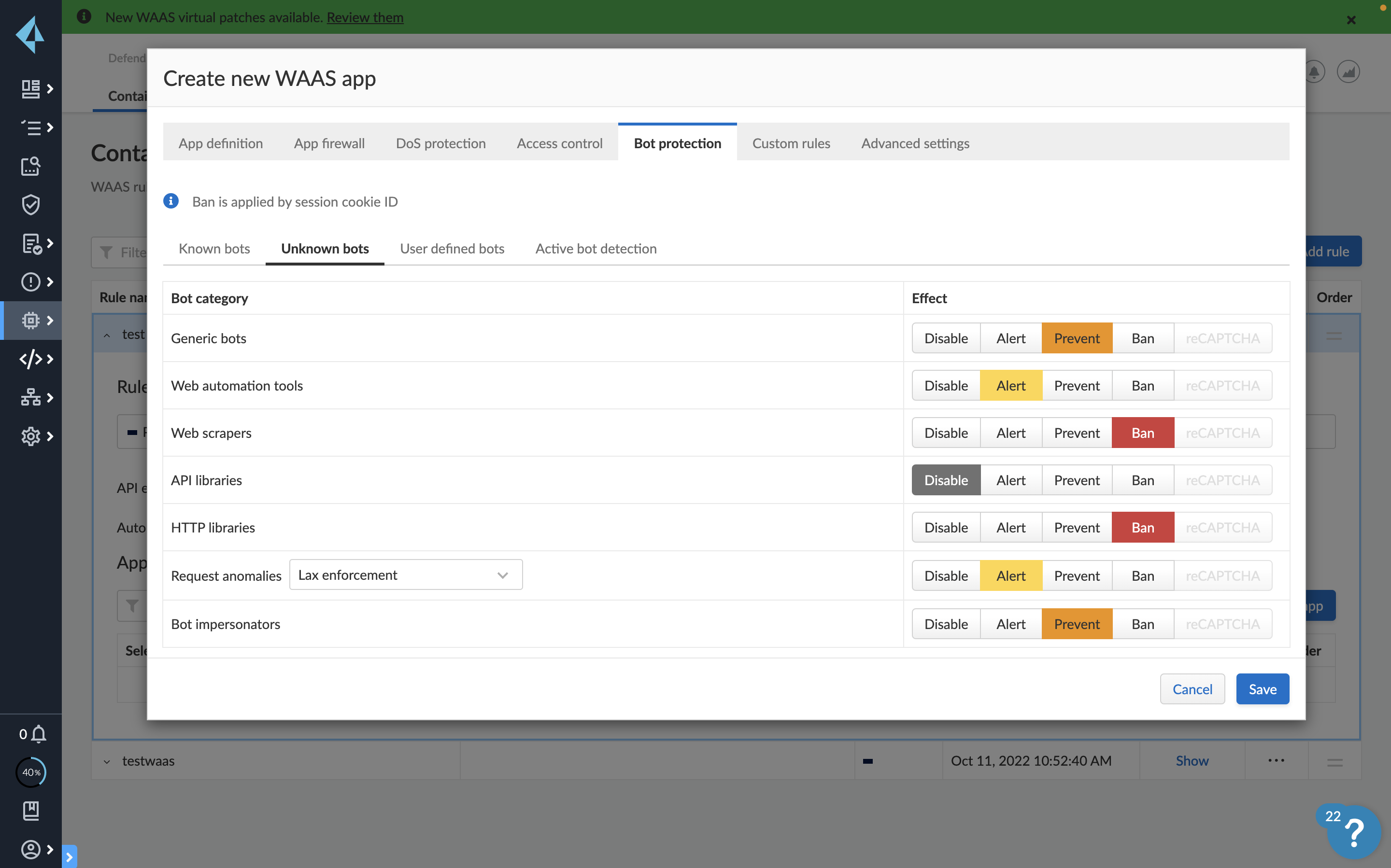 Gestione dei rischi correlati ai bot
