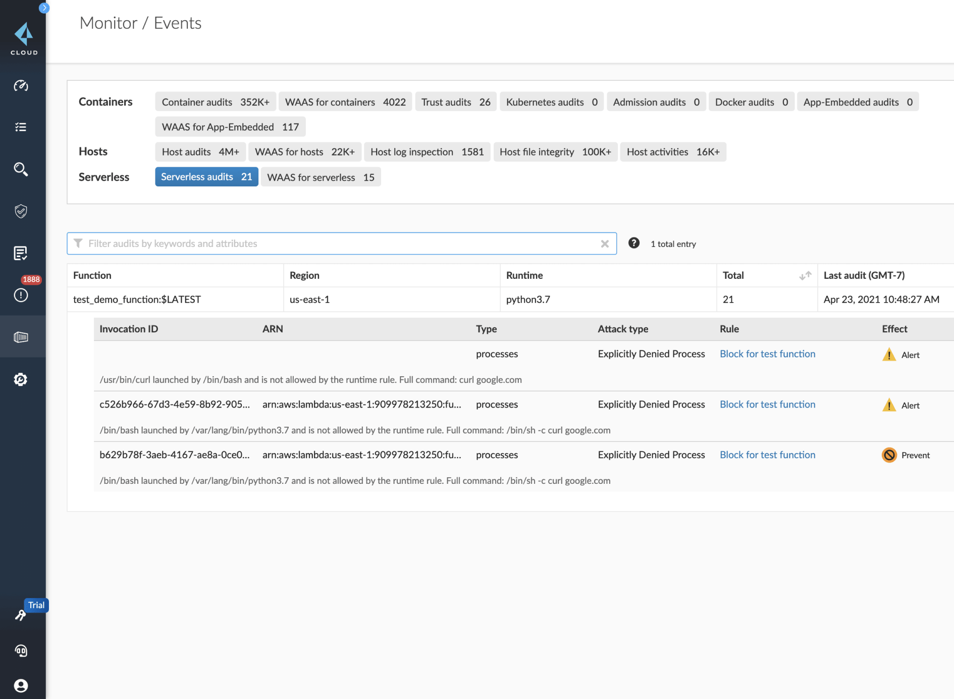 Protezione del runtime