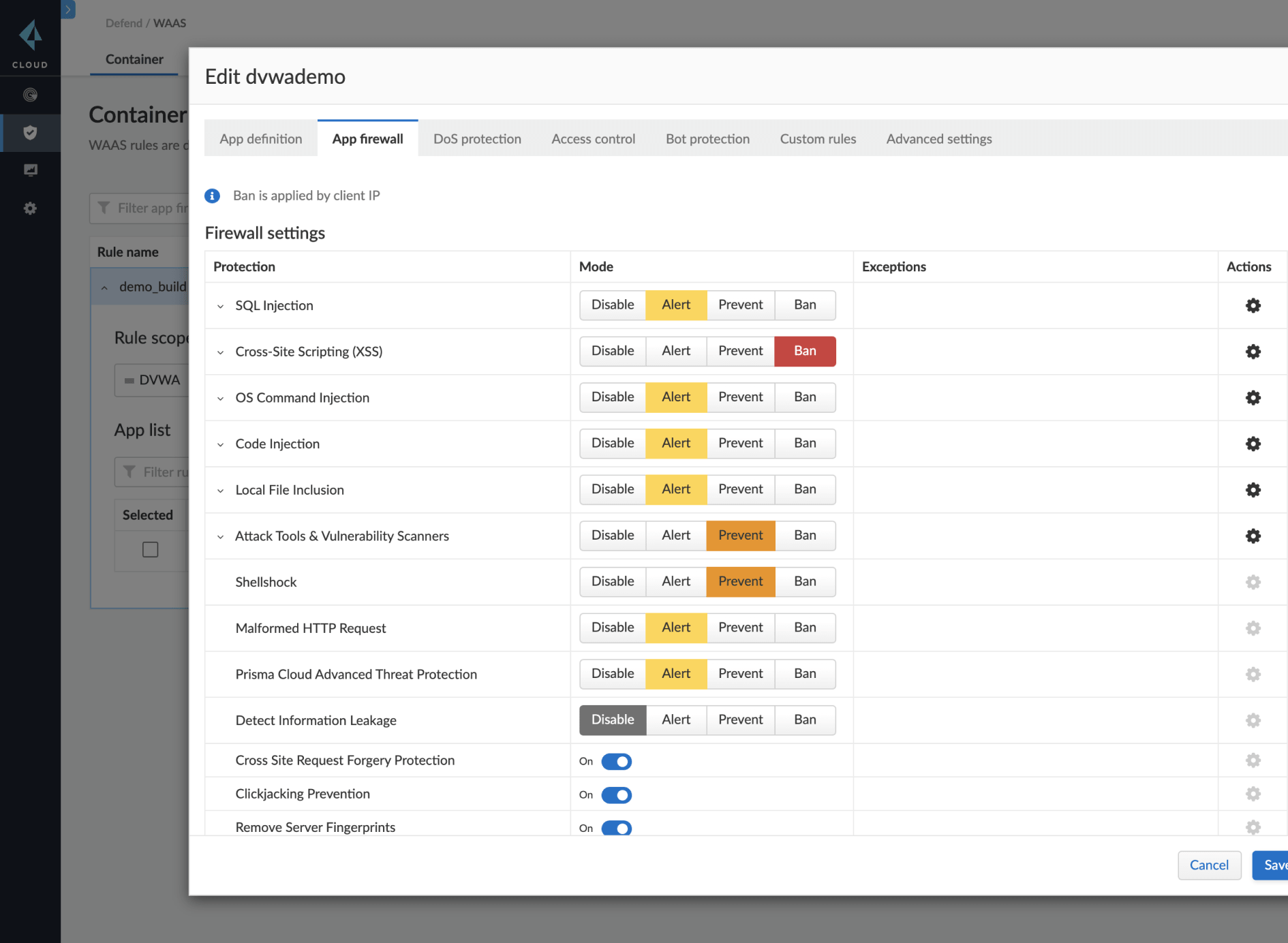 Protezione dalle 10 principali minacce OWASP