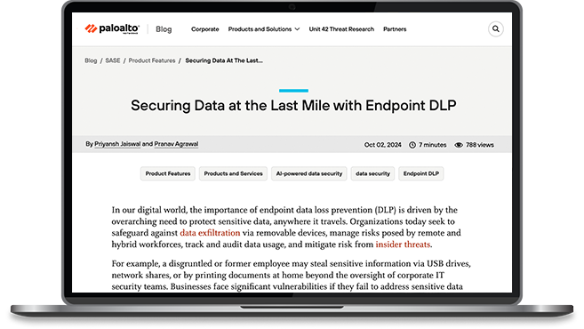 Protezione dei dati "last mile" con la DLP degli endpoint