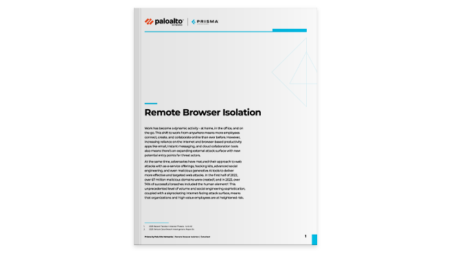 Isolamento del browser remoto